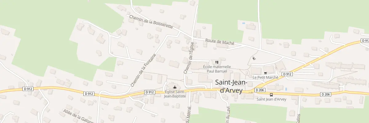 Plan du 107 Che de l’Église à Saint-Jean-d’Arvey