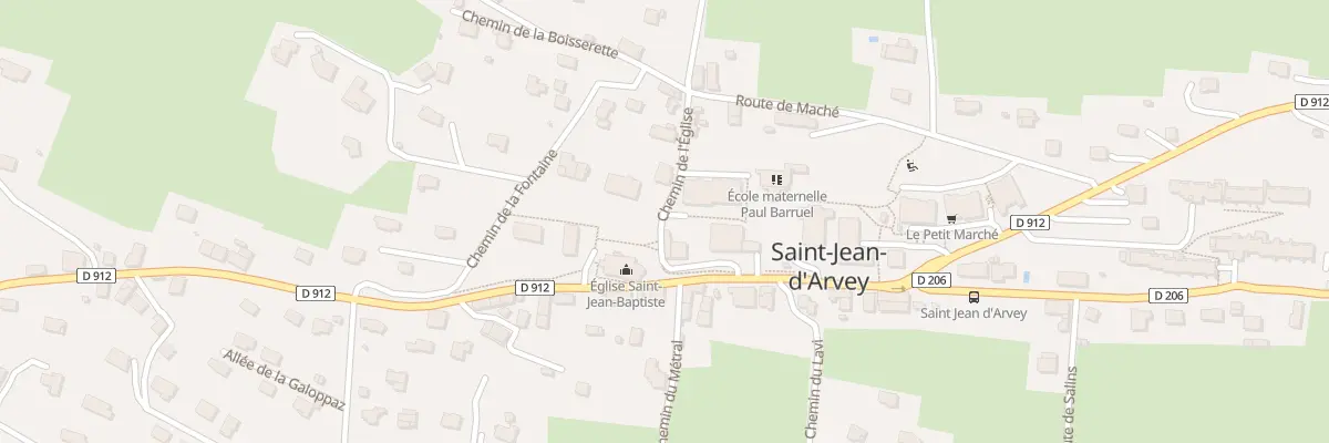 Plan du 104 Che de l’Église à Saint-Jean-d’Arvey