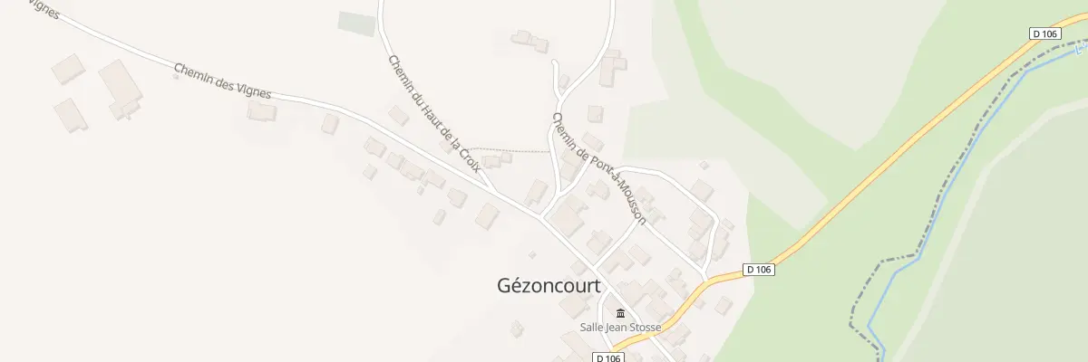 Plan du 1 Pl de France à Gézoncourt