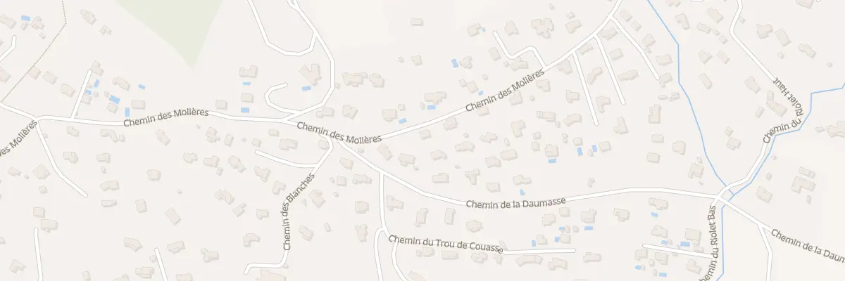 Plan du 1394 Che des Molières à La Roquebrussanne