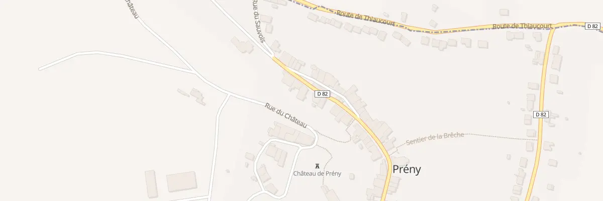 Plan du 6 Rue des Remparts à Prény