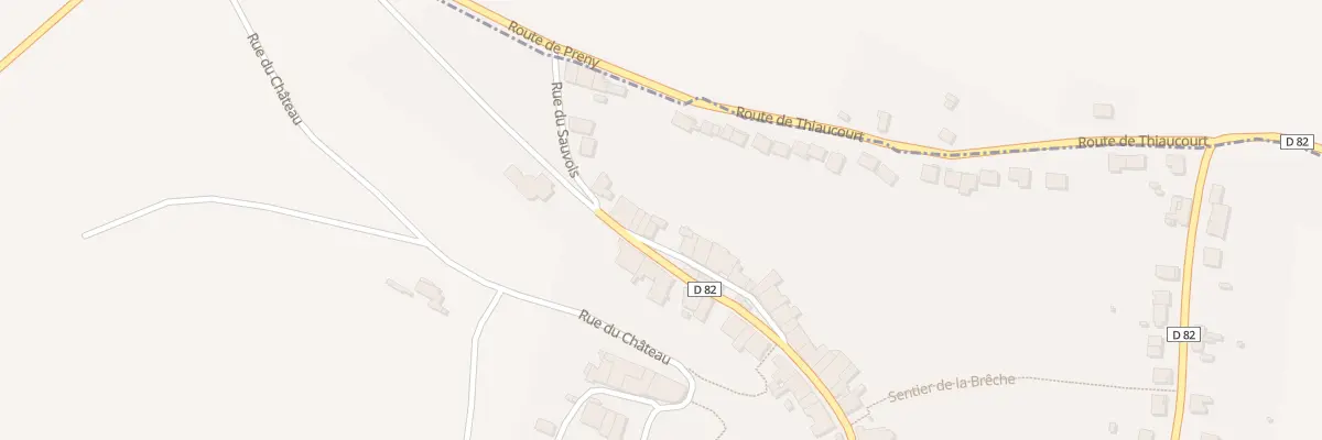 Plan du 9 Rue Mandeguerre à Prény