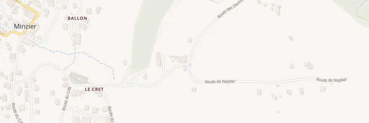 Plan du 269 Rte des Devins à Minzier