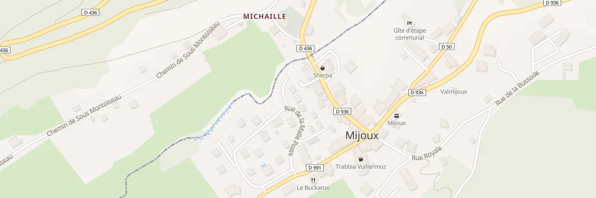Plan du 5189 La Poste à Mijoux