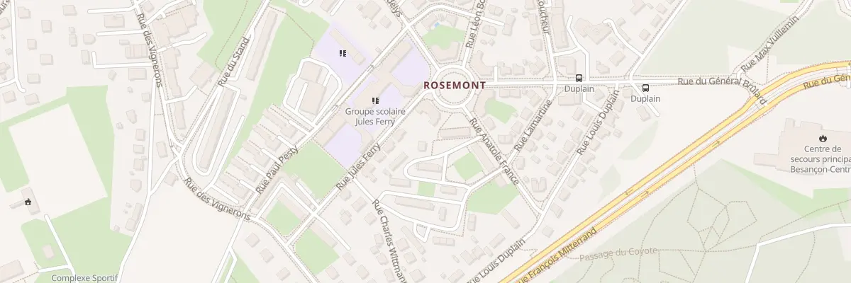 Plan du 6 Rue Albert Camus à Besançon