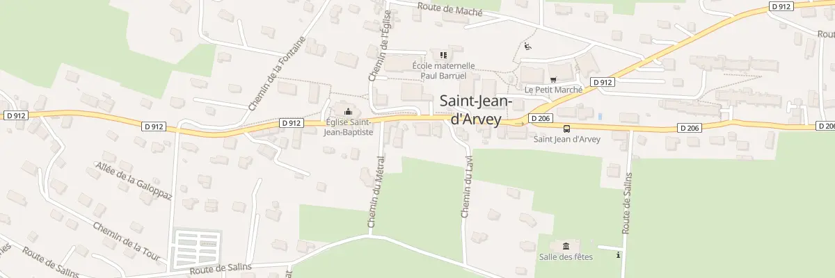 Plan du 2382 Rte des Bauges à Saint-Jean-d’Arvey