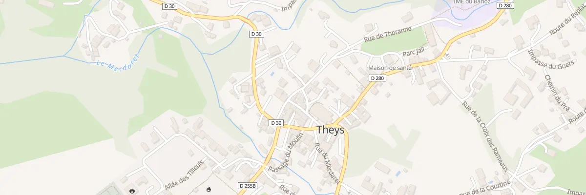 Plan du 50 Rue de Thoranne à Theys
