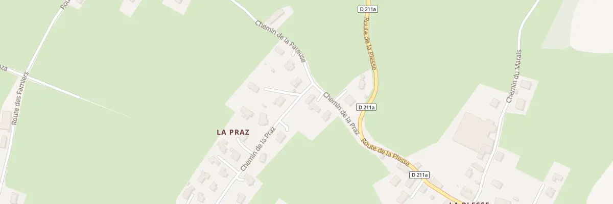Plan du 21 Che de la Praz à Saint-Offenge