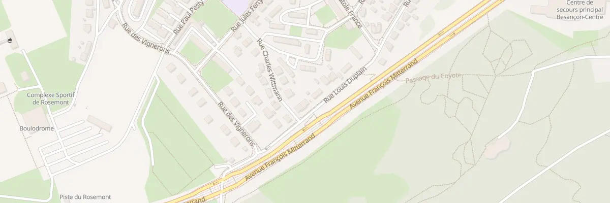 Plan du 24 Rue Louis Duplain à Besançon