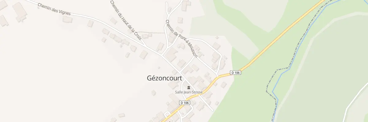 Plan du 3 Rue des Jardins à Gézoncourt
