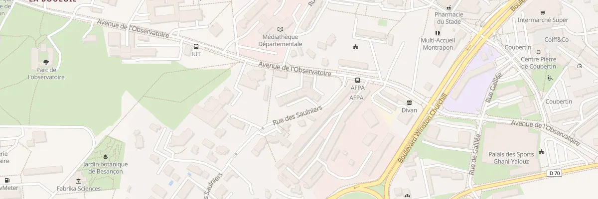 Plan du 25 Av de l’Observatoire à Besançon