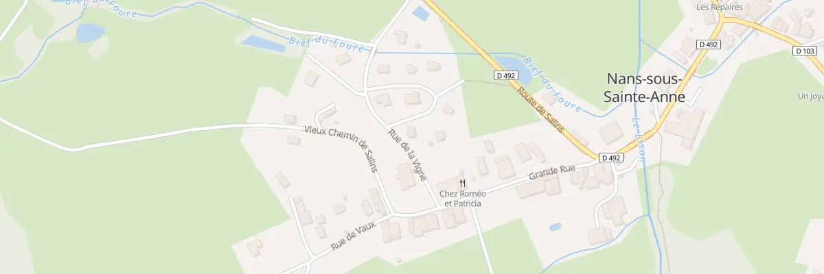 Plan du 6 Rue de la Vigne à Nans-sous-Sainte-Anne