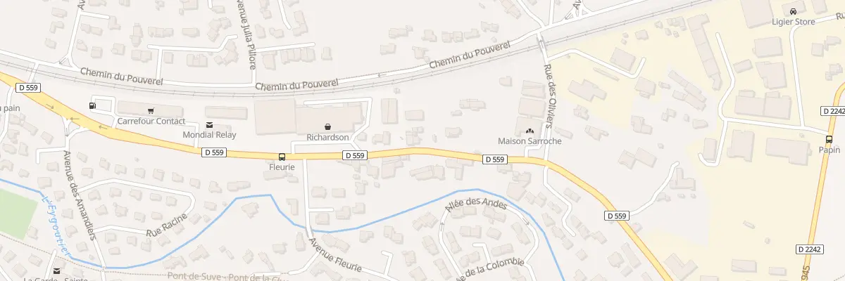 Plan du 961 Route Nationale 559 à La Garde
