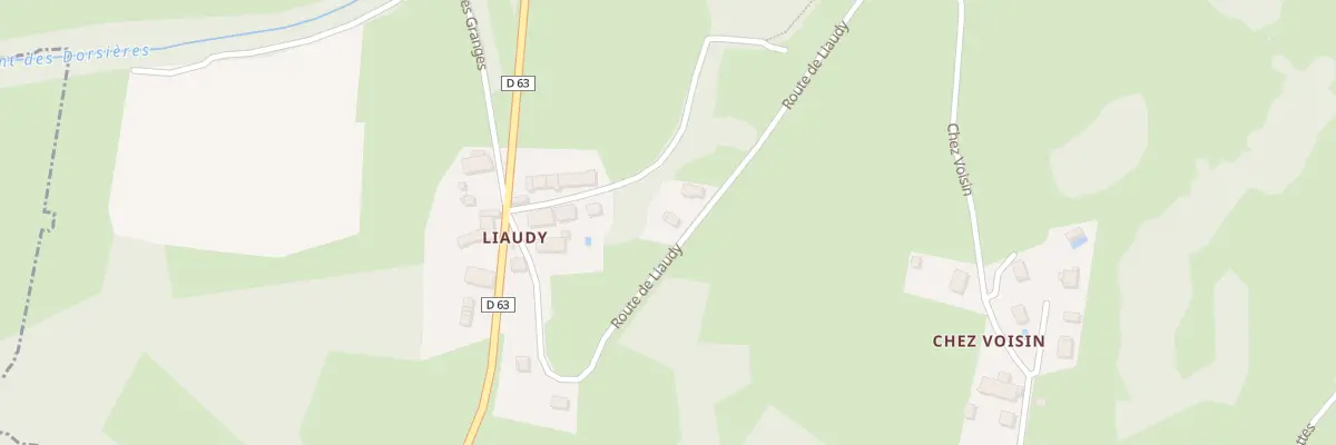 Plan du 1820 Rte de Liaudy à Héry-sur-Alby