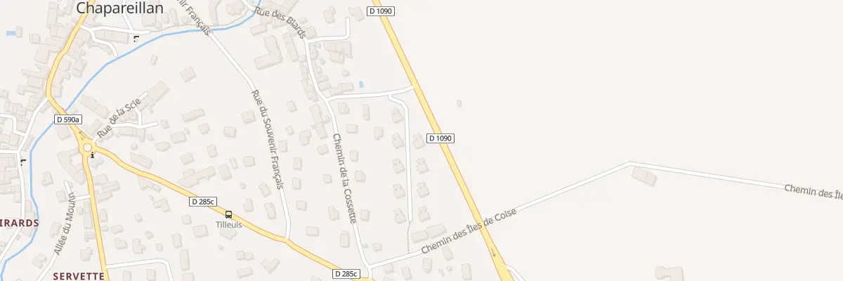 Plan du 806 Chem Dela Grange de Tamie à Chapareillan