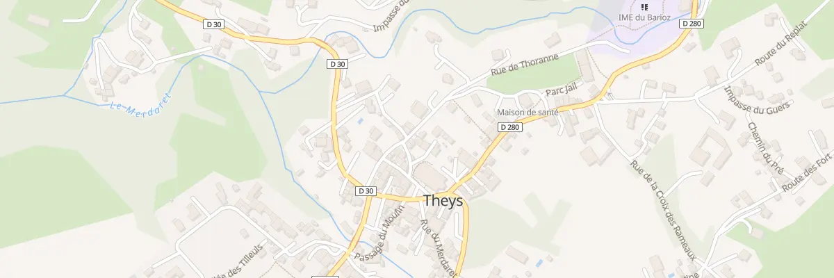 Plan du 86 Rue de Thoranne à Theys