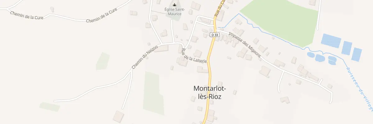 Plan du 1 Rue de la Laiterie à Montarlot-lès-Rioz