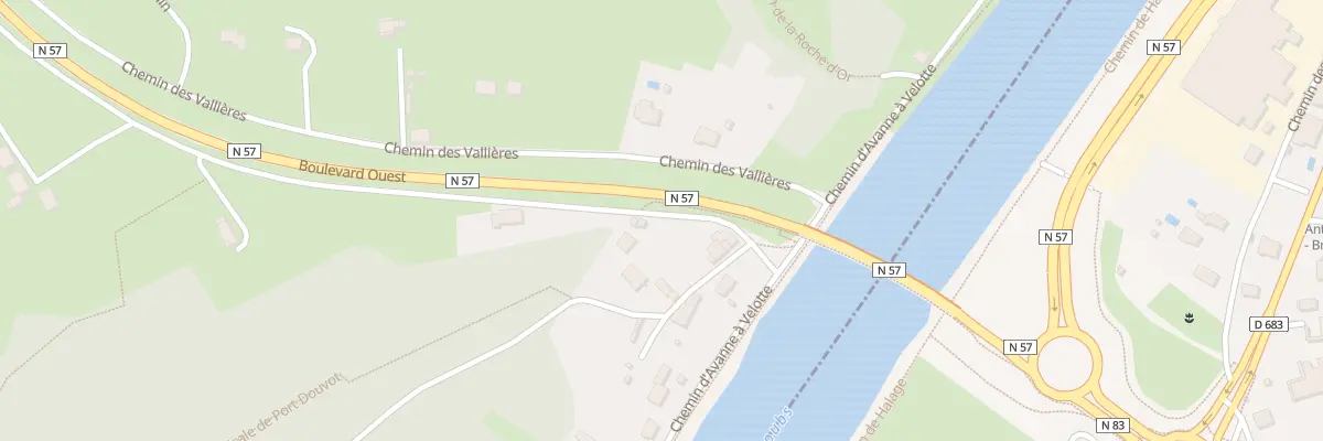 Plan du 38 Che des Vallieres A Port Douv à Besançon