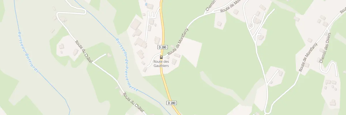 Plan du 38 Rte de Montfarcy à Theys