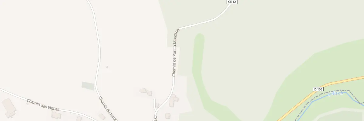 Plan du 12 Che de Pont-à-Mousson à Gézoncourt