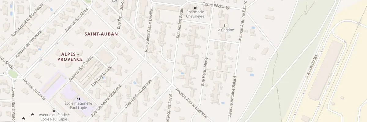 Plan du 6 Rue Adrien Badin à Château-Arnoux-Saint-Auban
