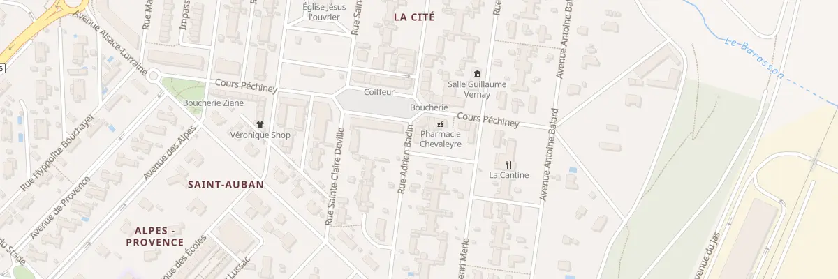 Plan du 12E Rue Adrien Badin à Château-Arnoux-Saint-Auban