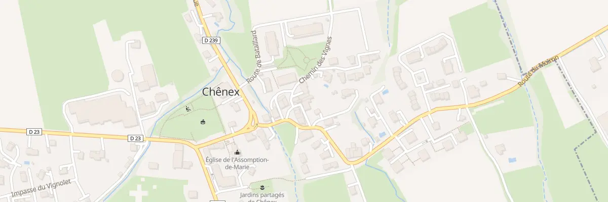 Plan du 15 All des Courtines à Chênex