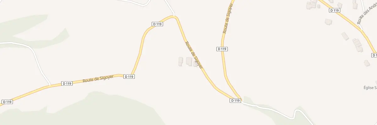 Plan du 1375 Rte de Sigoyer à Fouillouse