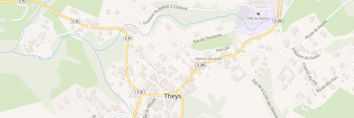 Plan du 140 Rue de Thoranne à Theys