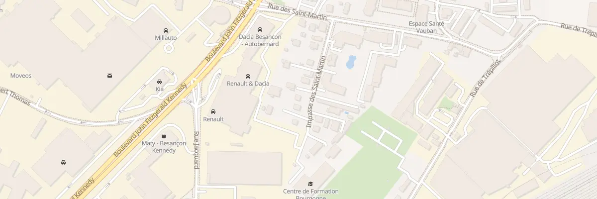 Plan du 16 Imp des Saint-Martin à Besançon
