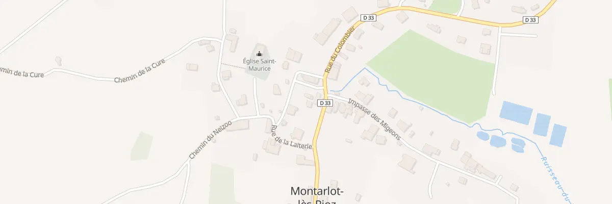 Plan du 2 Rue des Chenevières à Montarlot-lès-Rioz