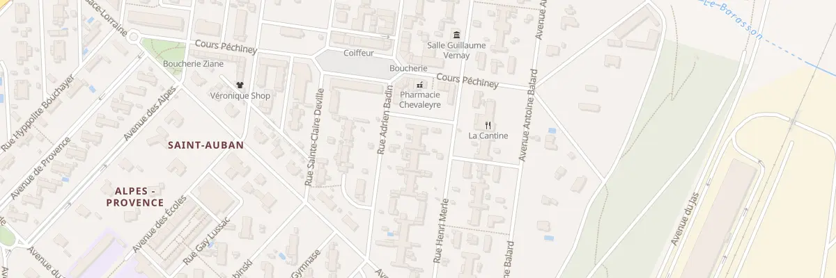 Plan du 13A Rue Henri Merle à Château-Arnoux-Saint-Auban