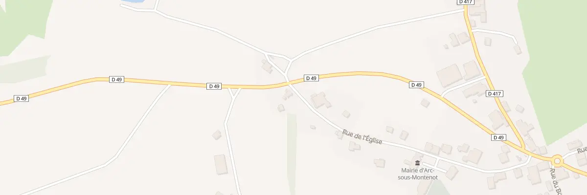 Plan du 25 Rue de l’Eglise à Arc-sous-Montenot