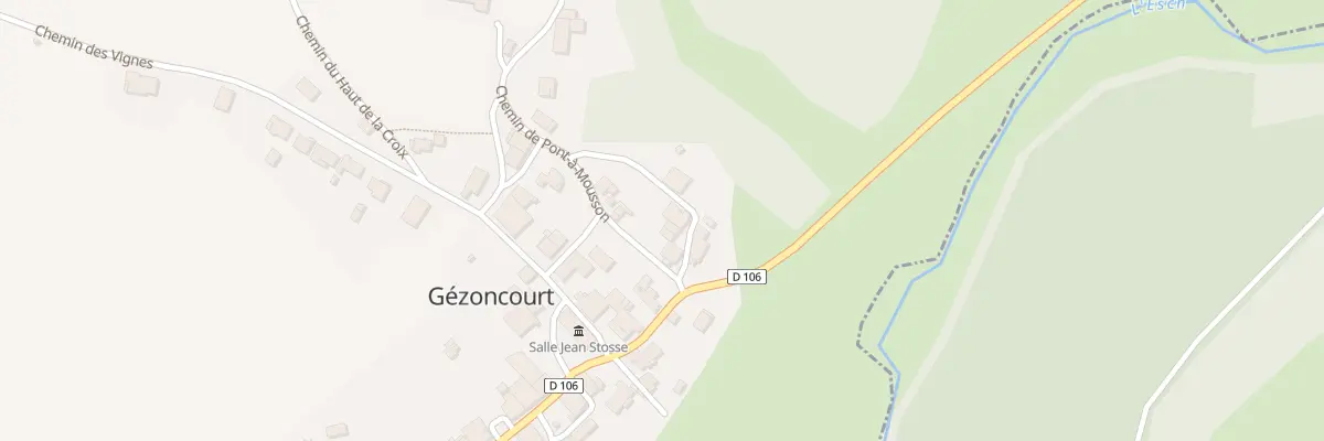 Plan du 5 Rue de la Vau Renard à Gézoncourt