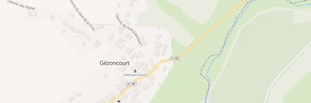 Plan du 1 Rue de la Vau Renard à Gézoncourt