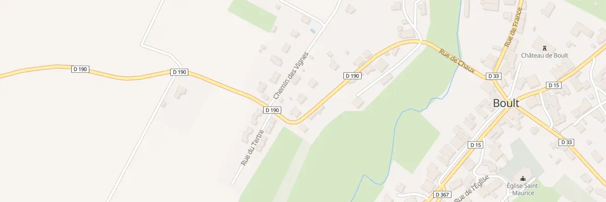 Plan du 7 Rte de Chaux à Boult
