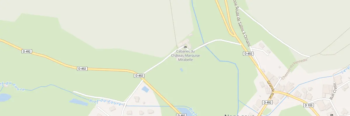 Plan de Che du Fresnet à Nans-sous-Sainte-Anne
