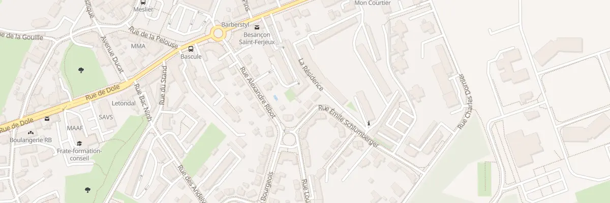 Plan du 3 Rue Emile Schlumberger à Besançon