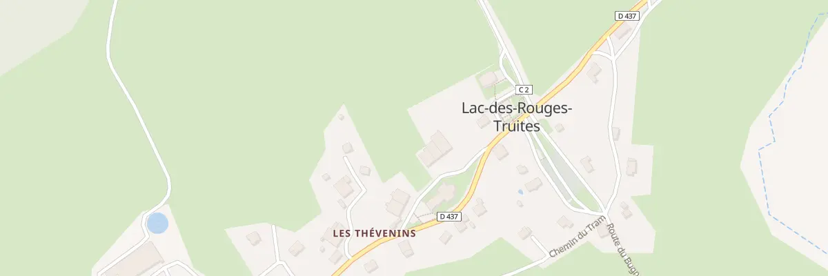 Plan du 152 Les Thevenins à Lac-des-Rouges-Truites