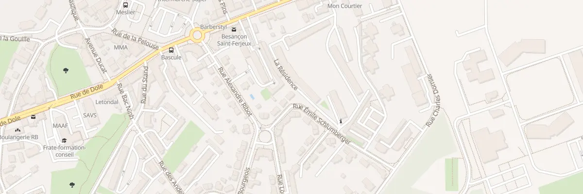 Plan du 5 Rue Emile Schlumberger à Besançon