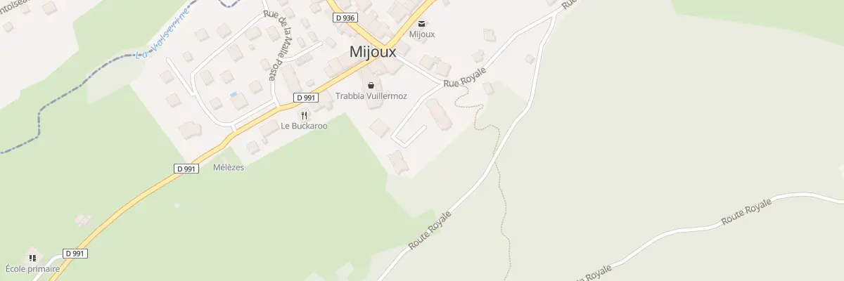 Plan du 5242 La Poste à Mijoux