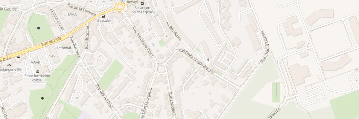 Plan du 4 Rue Emile Schlumberger à Besançon