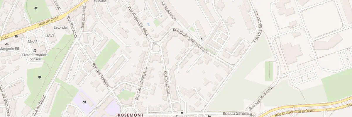 Plan du 18 Rue Emile Schlumberger à Besançon