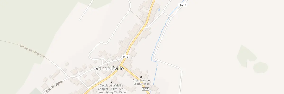 Plan du 12 Rue Lajus à Vandeléville