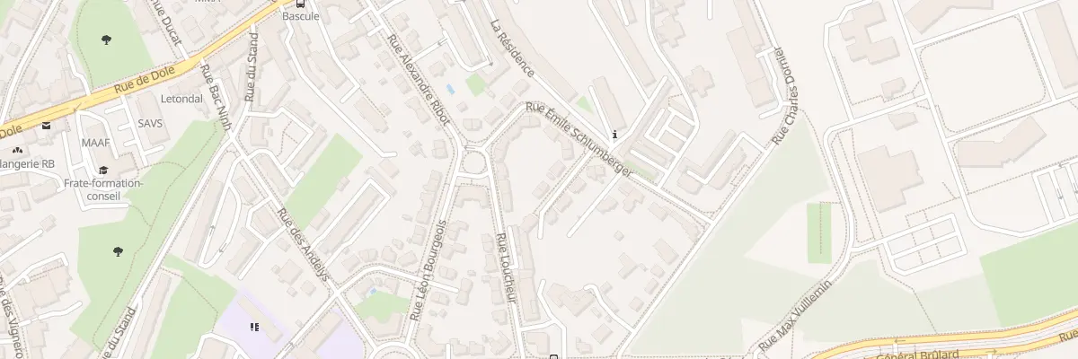 Plan du 16 Rue Emile Schlumberger à Besançon