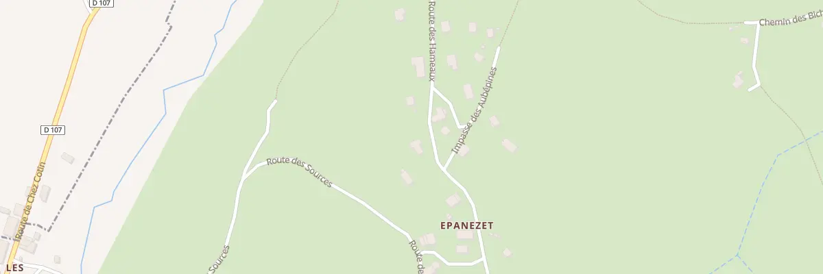 Plan du 1595 Rte des Hameaux à Minzier