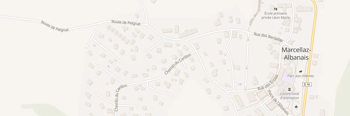 Plan du 58 Che du Carillon à Marcellaz-Albanais