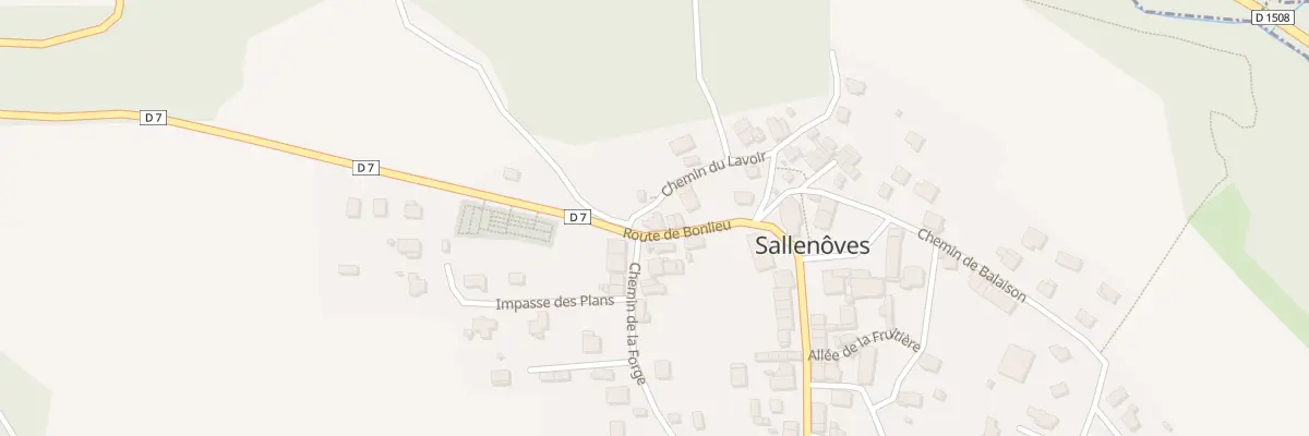 Plan du 16 Che du Lavoir à Sallenôves