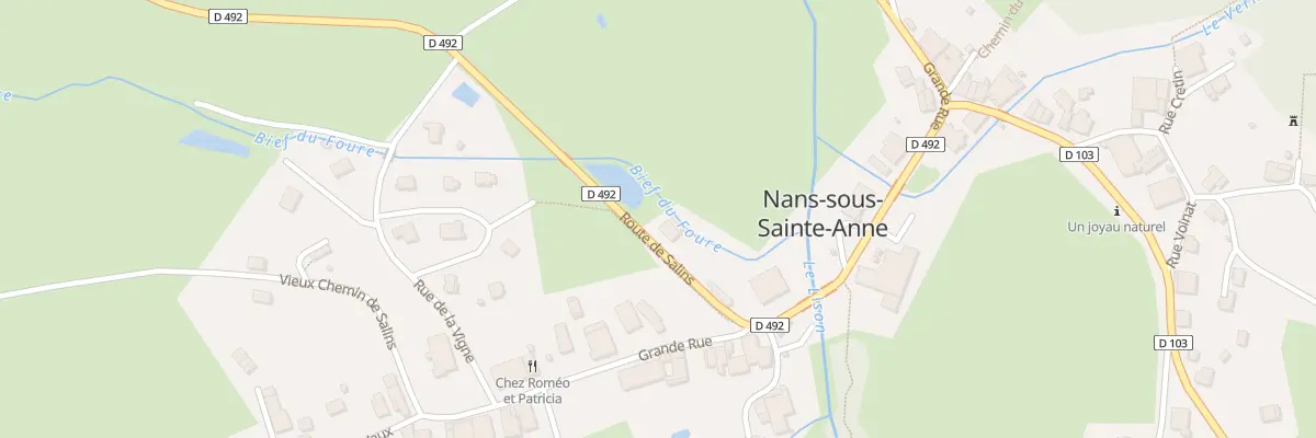 Plan du 7 Rte de Salins à Nans-sous-Sainte-Anne