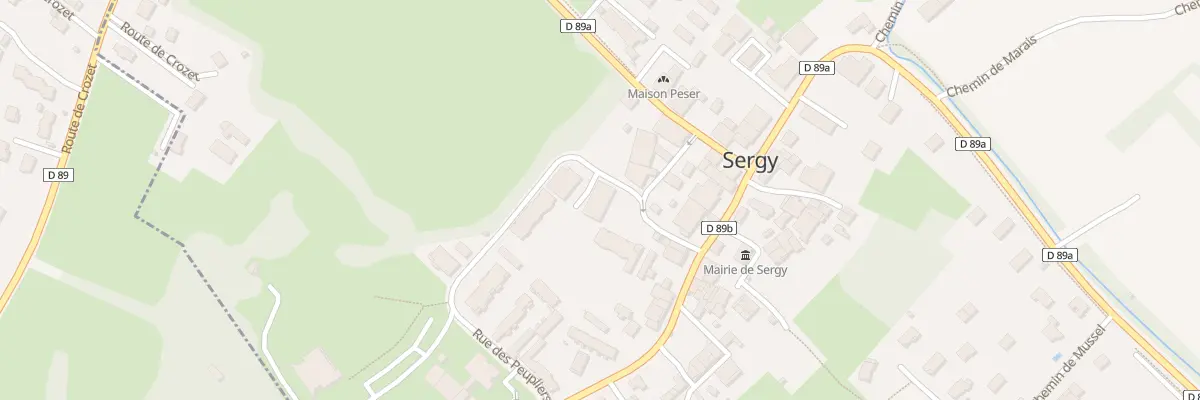 Plan du 85 Rue des Prêles à Sergy